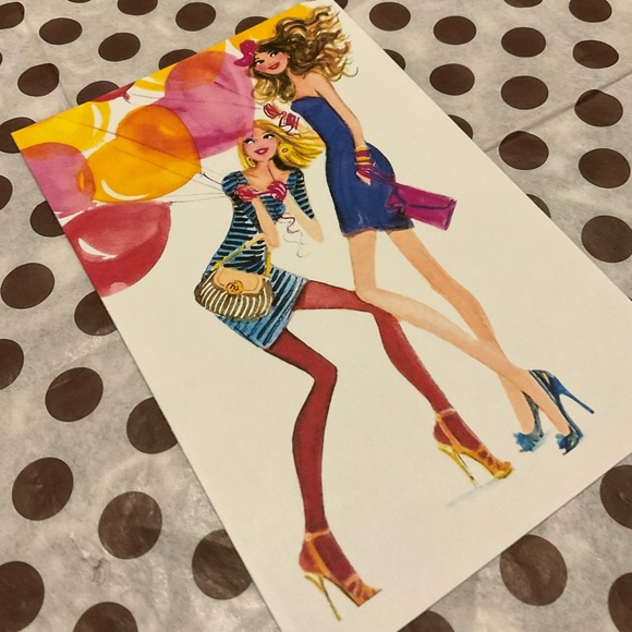 Set of 4 Bendel Girl Notecards with Envelopes - Picture 3 of 8